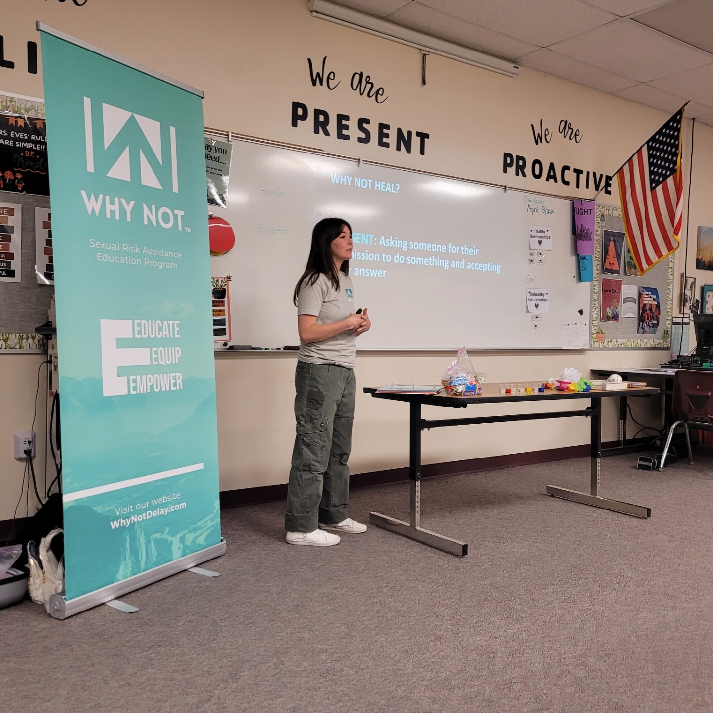 Our 2025 Spring Semester has come to a close. We are thankful for all of the school’s we were able to present in over the last three months.
Why Not also had the opportunity to present what it looks like to establish healthy boundaries in relationships with participants at Angels Landing. Angels Landing focuses on “empowering young adults transitioning from foster care to achieve self-sufficiency and create a life they love.” We were so grateful for the opportunity to share information to help them on that journey.
If you are interested in sharing truth about relationships and healthy choices with today’s youth, consider becoming a Why Not presenter! Contact us through the link in our bio.
@angels.landingfoundation
#whynotwednesday #sraeducation #sexualriskavoidance #behindthescenes #presentation